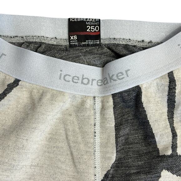 Icebreaker Merino 250 Vertex Leggings Sz XS Fractured Landscapes Base Layer - Picture 7 of 13